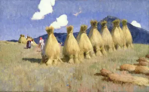 Seven Cornstooks in Upper Hungary, c.1906 (oil on canvas) Seven Cornstooks in Upper Hungary, c.1906 (oil on canvas)