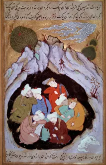 The seven dormants of Ephese Miniature from a 16th century Persian manuscript The seven dormants of Ephese Miniature from a 16th century Persian manuscript