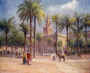 Seville, Plaza de San Fernando (colour litho) Seville, Plaza de San Fernando (colour litho)