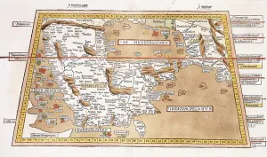 Sexta Asie Tabula, 1541 (hand-coloured woodcut) Sexta Asie Tabula, 1541 (hand-coloured woodcut)