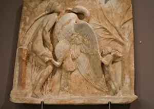 the sexual union between Leda and the swan driven by Eros, 1st-2nd century