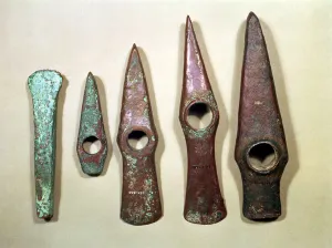 Shafthole axes, from Hungary, Bronze Age (copper) Shafthole axes, from Hungary, Bronze Age (copper)