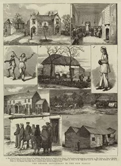Hants Gallery: The Shaker Settlement in the New Forest (engraving)