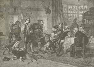 Shakespeare arrested for deer stealing (engraving) Shakespeare arrested for deer stealing (engraving)