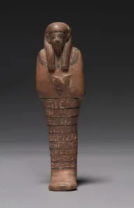 Shawabty of Tashery, New Kingdom, c.1391-1353 BC (painted tamarisk) Shawabty of Tashery, New Kingdom, c.1391-1353 BC (painted tamarisk)