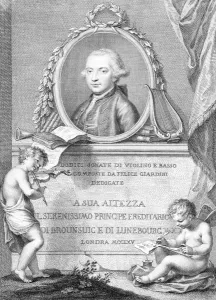 Sheet Music Cover with a portrait of Felice Giardini, engraved by Francesco Bartolozzi Sheet Music Cover with a portrait of Felice Giardini, engraved by Francesco Bartolozzi