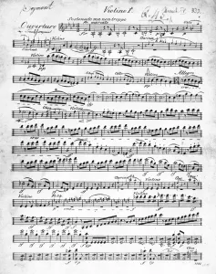 Sheet Music for the Overture to Egmont by Ludwig van Beethoven, written between 1809-10 Sheet Music for the Overture to Egmont by Ludwig van Beethoven, written between 1809-10