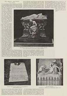 Hants Gallery: The Shelley Monuments (b / w photo)