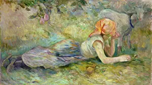 Images Dated 6th August 2007: Shepherdess Resting, 1891 (oil on canvas)