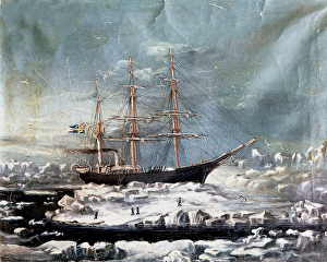 The Ship of the Finnish Explorer, Nils Adolf Erik, Baron Nordenskjold, c The Ship of the Finnish Explorer, Nils Adolf Erik, Baron Nordenskjold, c