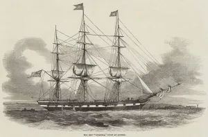 The Ship 'Hibernia,' built at Quebec (engraving) The Ship 'Hibernia,' built at Quebec (engraving)