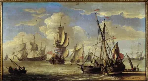 Ships and boats on the sea Paintrue by Abraham Storck (1635-1710) (ec.holl Ships and boats on the sea Paintrue by Abraham Storck (1635-1710) (ec.holl