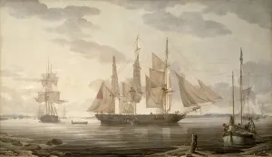 Ships in Harbour, 1805 (oil on canvas) Ships in Harbour, 1805 (oil on canvas)