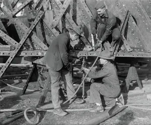 Occupations Gallery: Shipyards at Alexandria, Virginia, c.1919 (b/w photo)