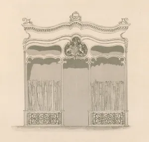 Shop front in the French Louis XIV style for Messrs Sangster Shop front in the French Louis XIV style for Messrs Sangster