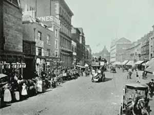 Shoreditch High Street: looking north, 1896 (b/w photo) Shoreditch High Street: looking north, 1896 (b/w photo)