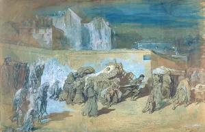 Siege of Paris, 1870-71 (pen & ink and w/c on paper) Siege of Paris, 1870-71 (pen & ink and w/c on paper)
