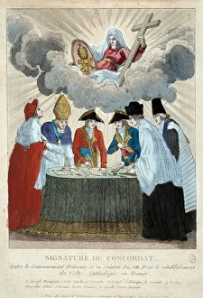 Signature of the Concordat of 1801 on 15/07/1801: it is signed between the French Signature of the Concordat of 1801 on 15/07/1801: it is signed between the French