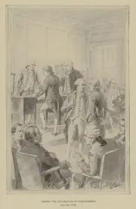 Signing the Declaration of Independence, 4 July 1776 (litho) Signing the Declaration of Independence, 4 July 1776 (litho)