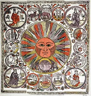 Signs of the Zodiac. 18th century (engraving) Signs of the Zodiac. 18th century (engraving)