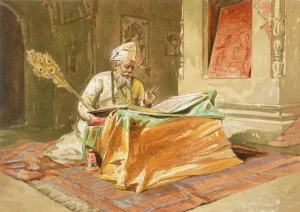 Sikh Priest Reading the Grunth, Umritsar, from India Ancient and Modern Sikh Priest Reading the Grunth, Umritsar, from India Ancient and Modern