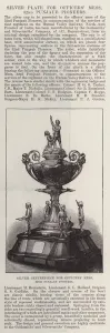 Officers Mess Gallery: Silver Centrepiece for Officers Mess, 32nd Punjaub Pioneers (engraving)