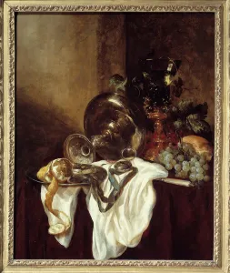Silver Cup Painting by Abraham Van Beyeren (1620-1690) (ec.holl.) 17th century Sun Silver Cup Painting by Abraham Van Beyeren (1620-1690) (ec.holl.) 17th century Sun