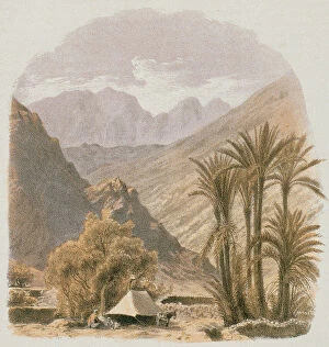 Sinai. Etching by Bernatz et alii - Steinkopk J.F. Editore