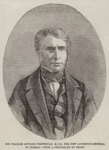 Sir Charles Edward Trevelyan, KCB, the New Governor-General of Madras (engraving) Sir Charles Edward Trevelyan, KCB, the New Governor-General of Madras (engraving)