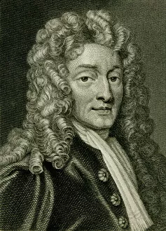 Pauls Cathedral Gallery: Sir Christopher Wren (1632-1723) (engraving)