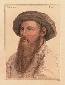 Only One Person Gallery: Sir Gavin Carew, son of Sir Edmond Carew of Stringham.1812 (engraving)