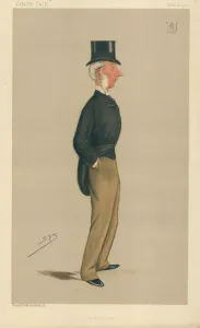 Sir George Russell, Wokingham, 2 March 1889, Vanity Fair cartoon (colour litho) Sir George Russell, Wokingham, 2 March 1889, Vanity Fair cartoon (colour litho)
