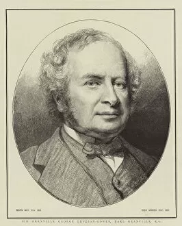 Sir Granville George Leveson-Gower, Earl Granville, KG (engraving)