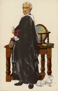Particle Physics Gallery: Sir Isaac Newton (colour litho)
