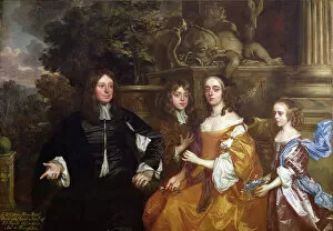 Puttos Collection: Sir John Cotton and His Family, 1660 (oil on canvas)