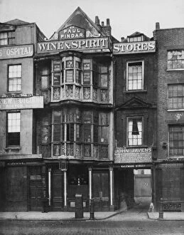 Rundown Gallery: The Sir Paul Pindar, Bishopsgate Street, c.1878 (b / w photo)