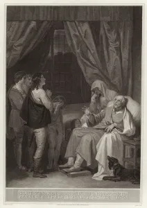 Sir T Windham Admonishing his Sons to preserve their Loyalty to the King (engraving) Sir T Windham Admonishing his Sons to preserve their Loyalty to the King (engraving)