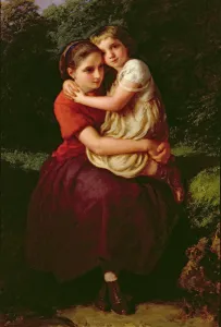 Sisters, 1868 (oil on panel)