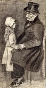 Sitting Man with Little Girl; Homme Assis avec Fillete, 1882 Sitting Man with Little Girl; Homme Assis avec Fillete, 1882