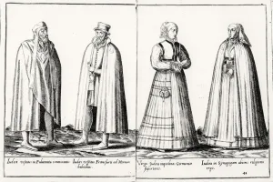 Sixteenth century Jewish clothing from Omnium Poene Gentium Imagines Sixteenth century Jewish clothing from Omnium Poene Gentium Imagines