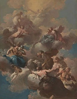 Sketch for a Ceiling Fresco, c.1740 (oil on canvas)