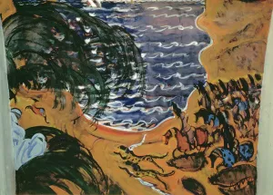 Sketch for the design of a curtain for the ballet Scheherazade Sketch for the design of a curtain for the ballet Scheherazade