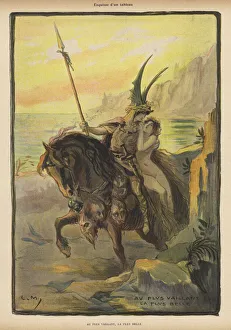 Sketch for a painting: Au Plus Vaillant, la Plus Belle (To the Bravest, the Most Beautiful) (colour litho) Sketch for a painting: Au Plus Vaillant, la Plus Belle (To the Bravest, the Most Beautiful) (colour litho)