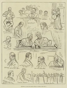 Sketches at the Land League Trials in Dublin (engraving) Sketches at the Land League Trials in Dublin (engraving)
