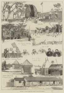 Sketches of Stations where the Transit of Venus was observed (engraving) Sketches of Stations where the Transit of Venus was observed (engraving)