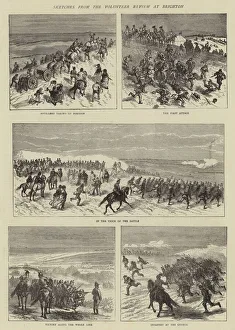 Godefroy Durand Gallery: Sketches from the Volunteer Review at Brighton (engraving)