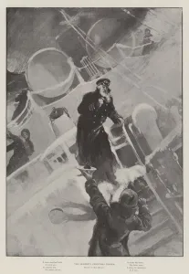 Amedee (after) Forestier Gallery: The Skippers Christmas Dinner (litho)