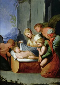 Life Of Christ Gallery: The Sleep of the Infant Jesus (oil on wood)