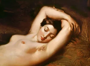 A Sleeping Nymph (detail of the head), 1850 (oil on canvas) A Sleeping Nymph (detail of the head), 1850 (oil on canvas)