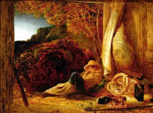 The Sleeping Shepherd, 1834 (tempera with oil glaze on paper, laid on panel) The Sleeping Shepherd, 1834 (tempera with oil glaze on paper, laid on panel)